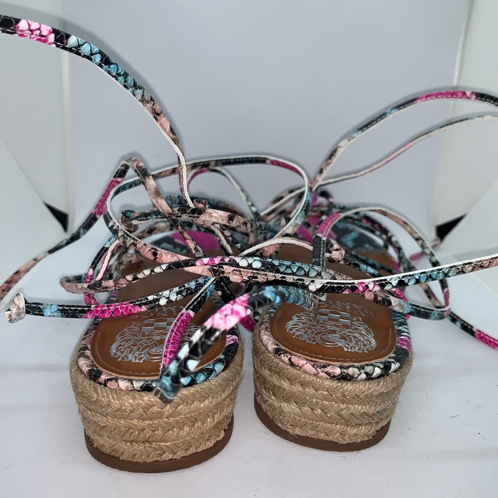 Vince Camuto Colorful Python Wedges - Picture 4 of 6